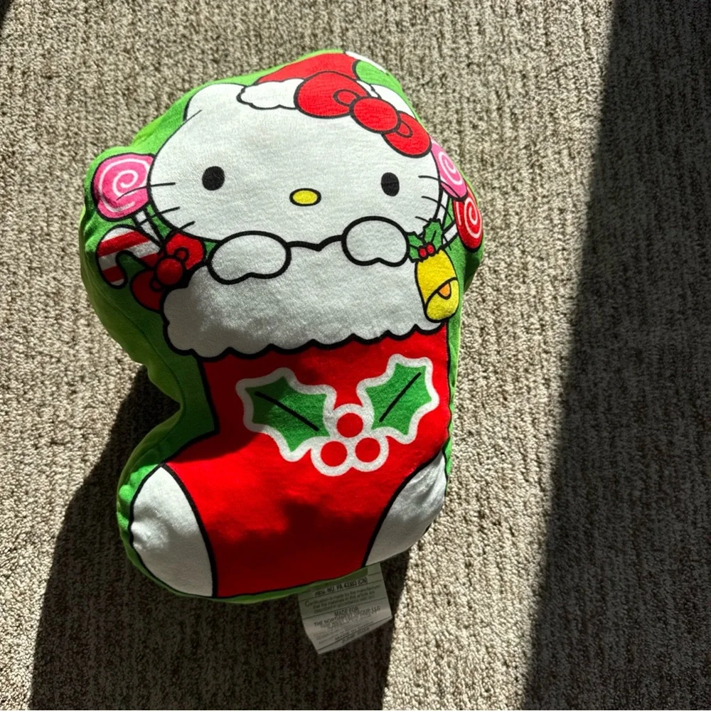 Hello Kitty Festive Plush with Red and Green